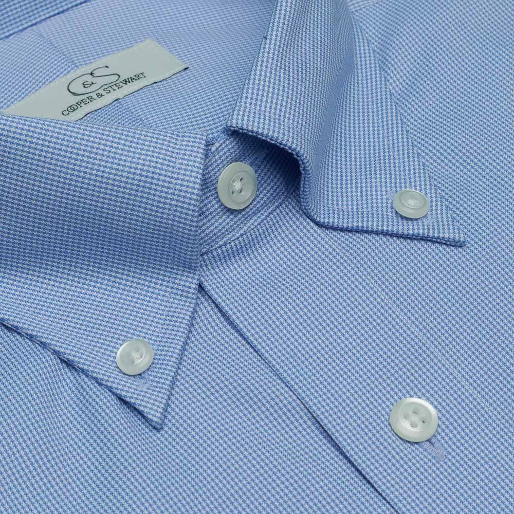 Cooper & Stewart The Aberdeen Mini Houndstooth Dress Shirt