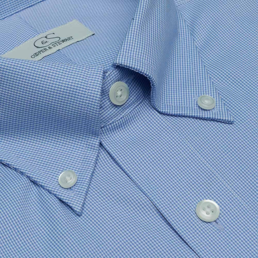 Cooper & Stewart The Aberdeen Mini Houndstooth Dress Shirt