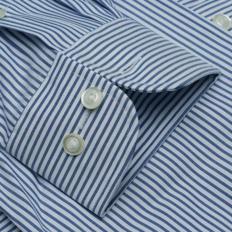 Cooper & Stewart Burlington Banker's Stripe Shirt