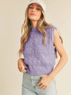 &Merci Knit Pointelle Sweater Vest