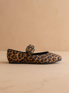 Oasis Society The Soho  Leopard Ballet Fall Flat with Buckle