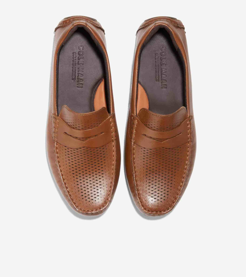 Cole Haan Men's Grand Laser Penny Driver Shoes
