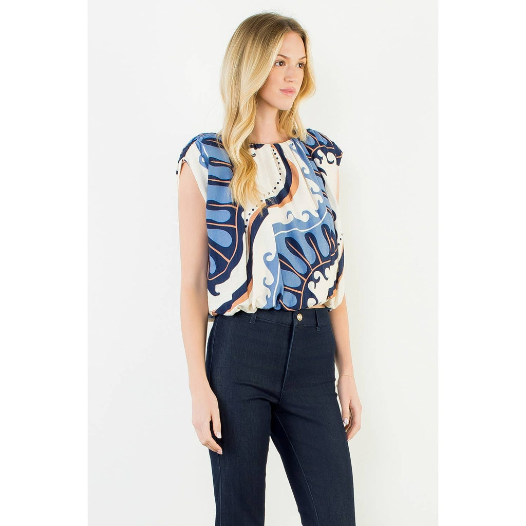 THML - Sleeveless Abstract Top