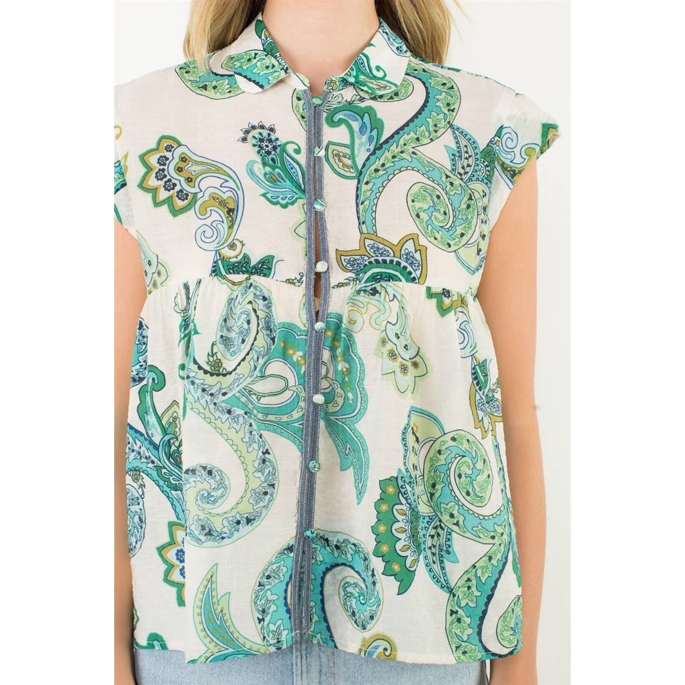 THML - Short Sleeve Print Top