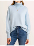 Sweetkarma Solid Turtleneck Knit Sweater