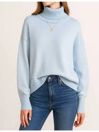 Sweetkarma Solid Turtleneck Knit Sweater