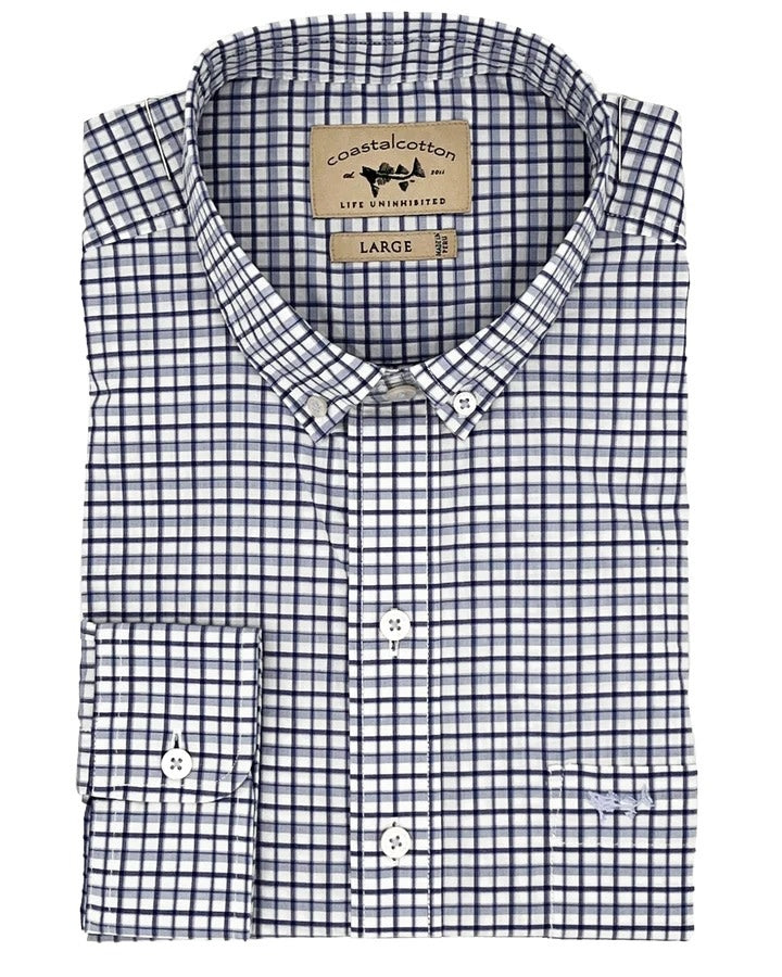 Coastal Cotton Long Sleeve Classic Sports Shirt