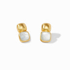 Julie Vos Catalina Gold Gem Earrings