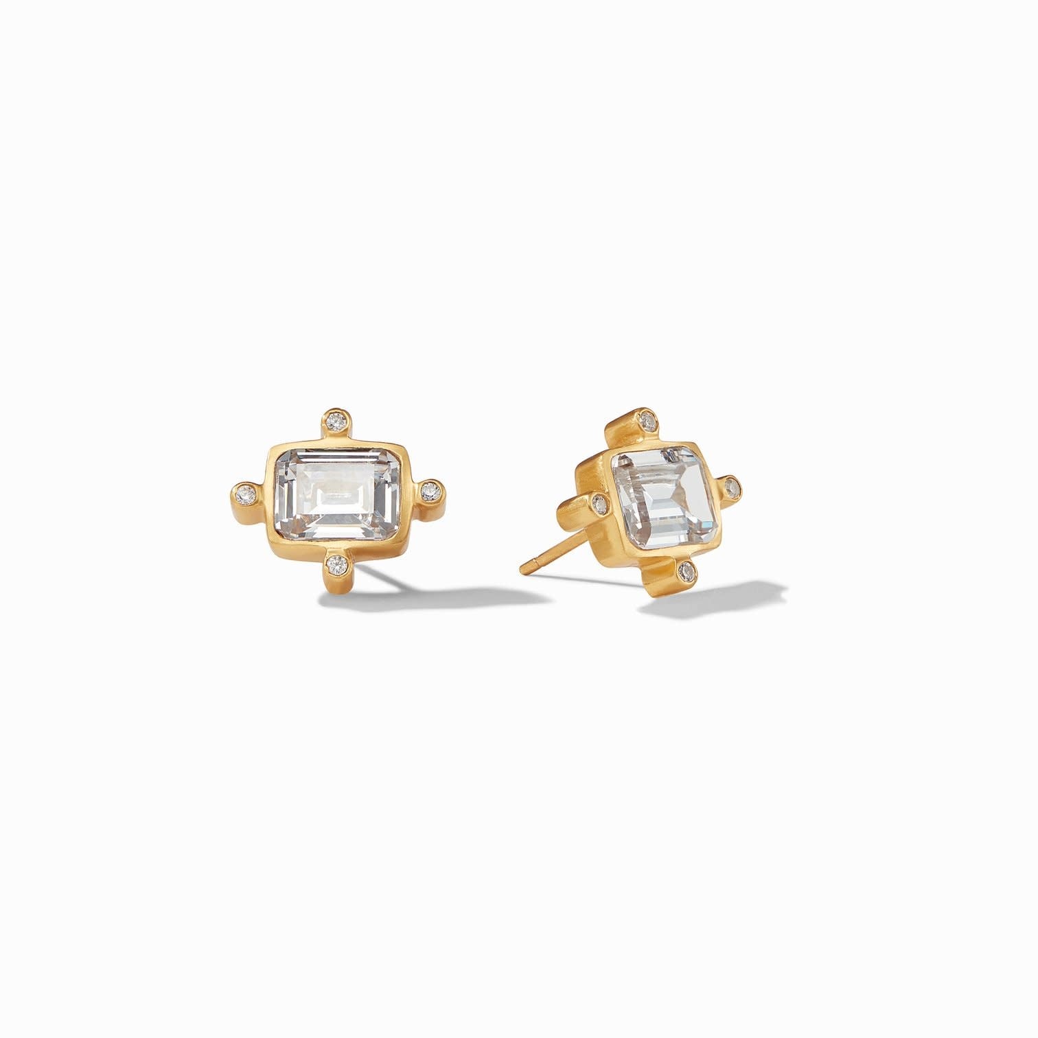 Julie Vos Clara Gold Stud Earrings