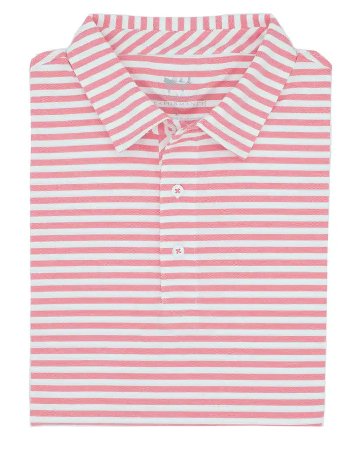 Coastal Cotton Mesh Performance Stripe/Solid Polo