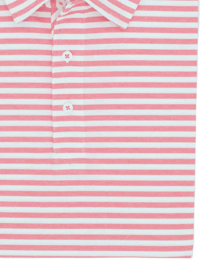Coastal Cotton Mesh Performance Stripe/Solid Polo