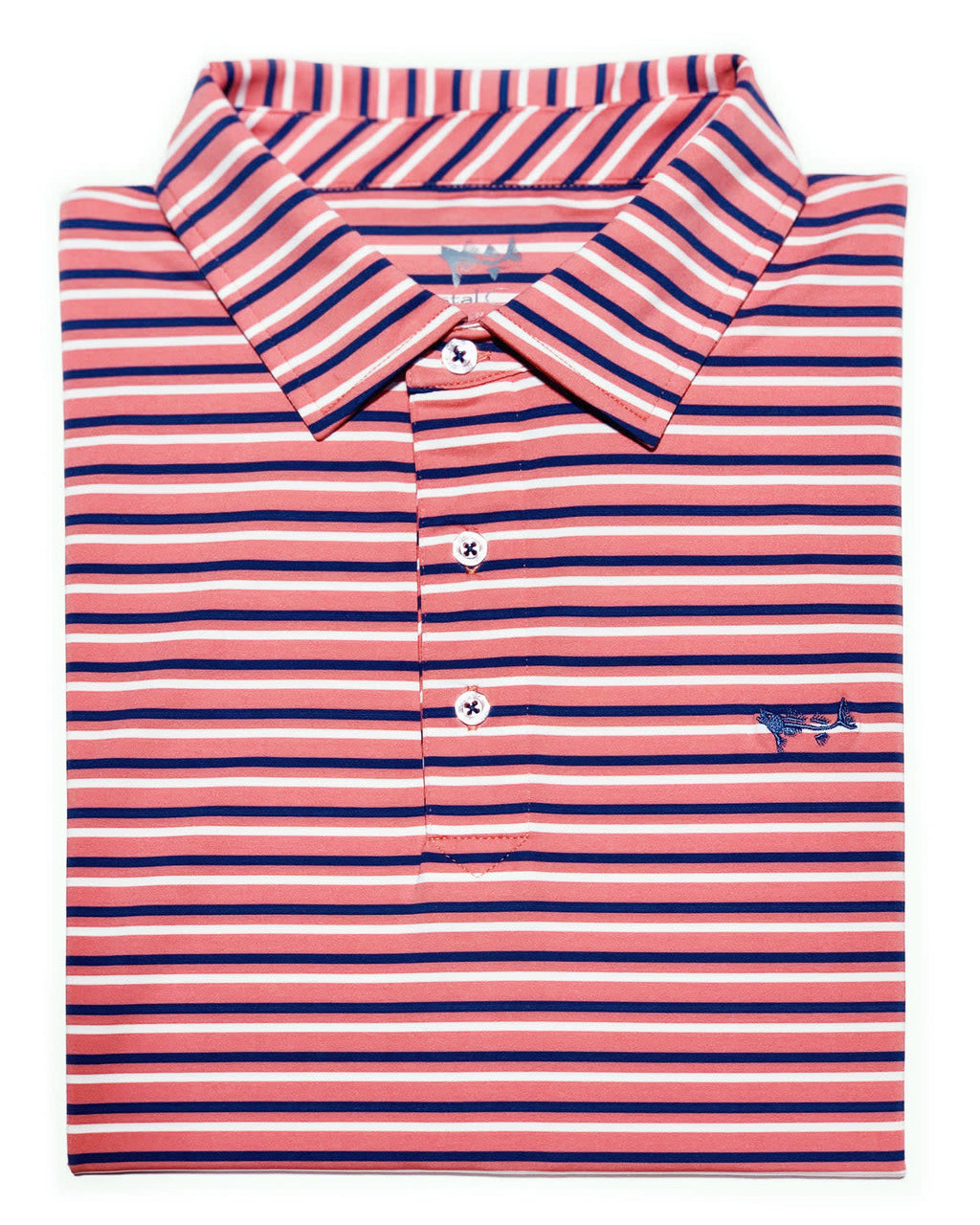 Coastal Cotton Stripe Performance Polo