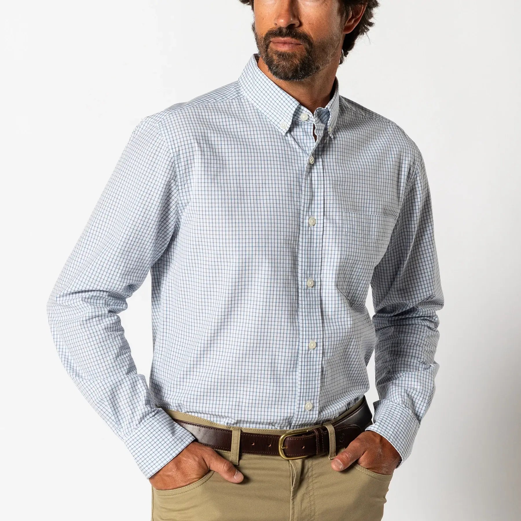 Duck Head Lewis Plaid Cotton Cashmere Poplin Sport Shirt