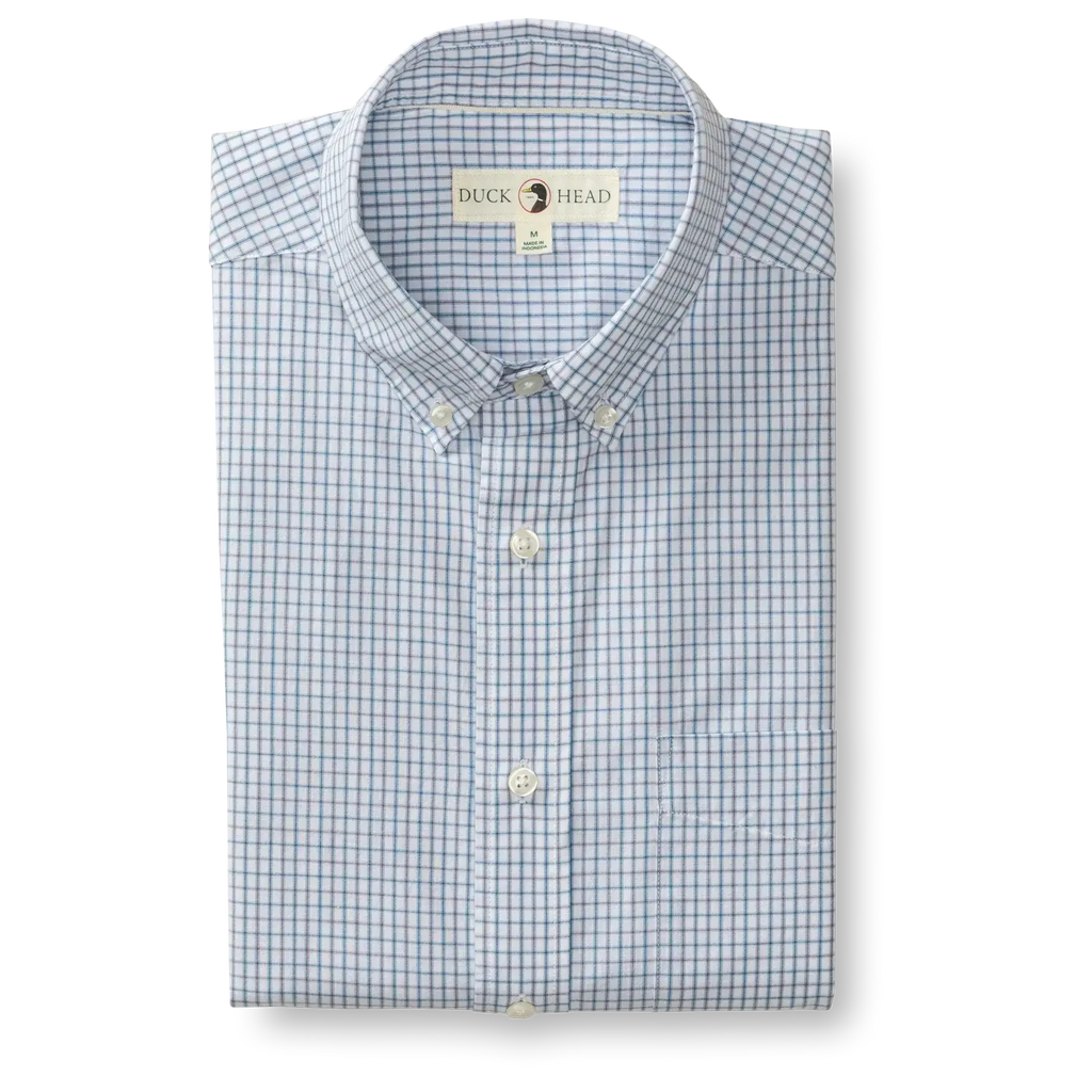 Duck Head Lewis Plaid Cotton Cashmere Poplin Sport Shirt