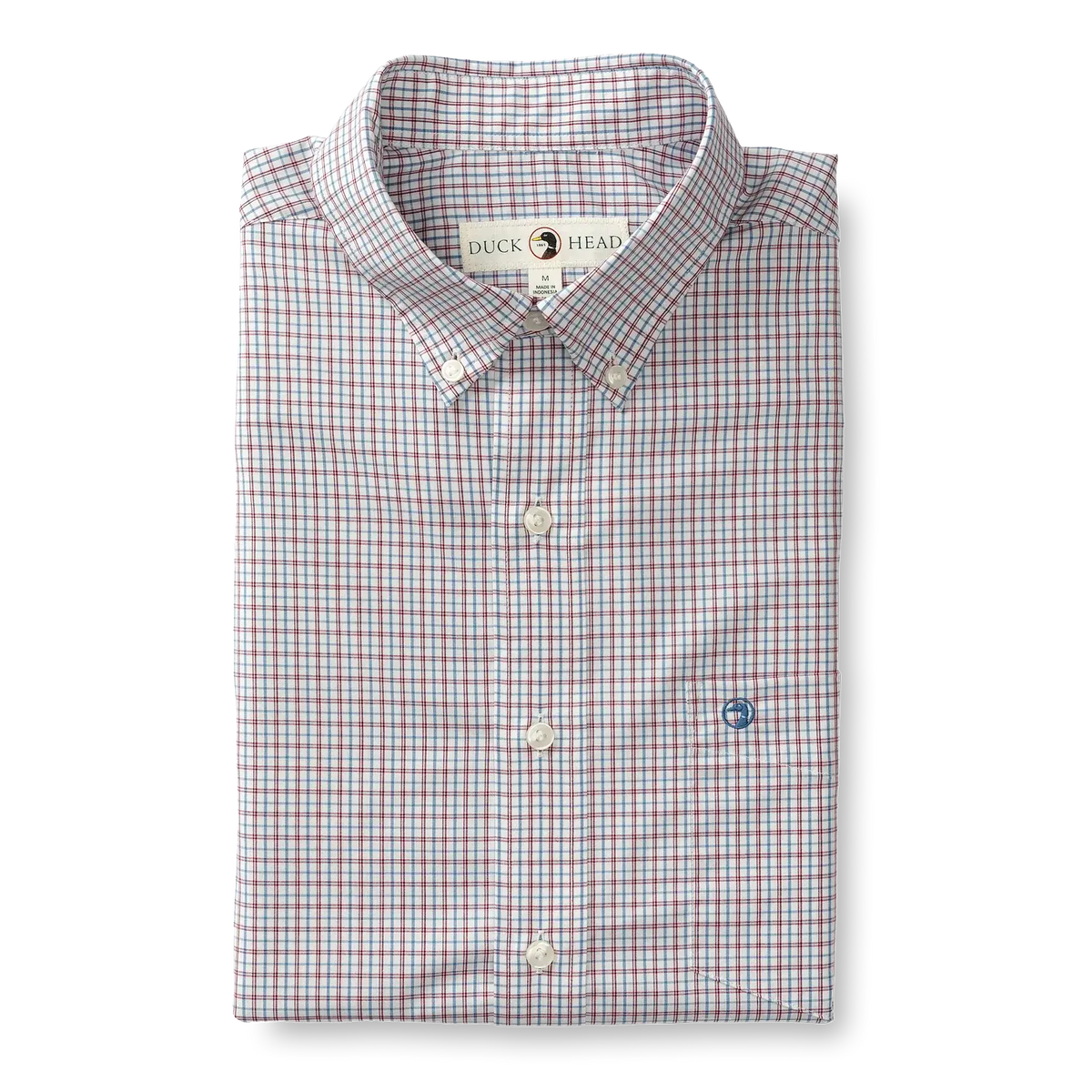 Duck Head Langley Plaid Performance Poplin Sport Shirt