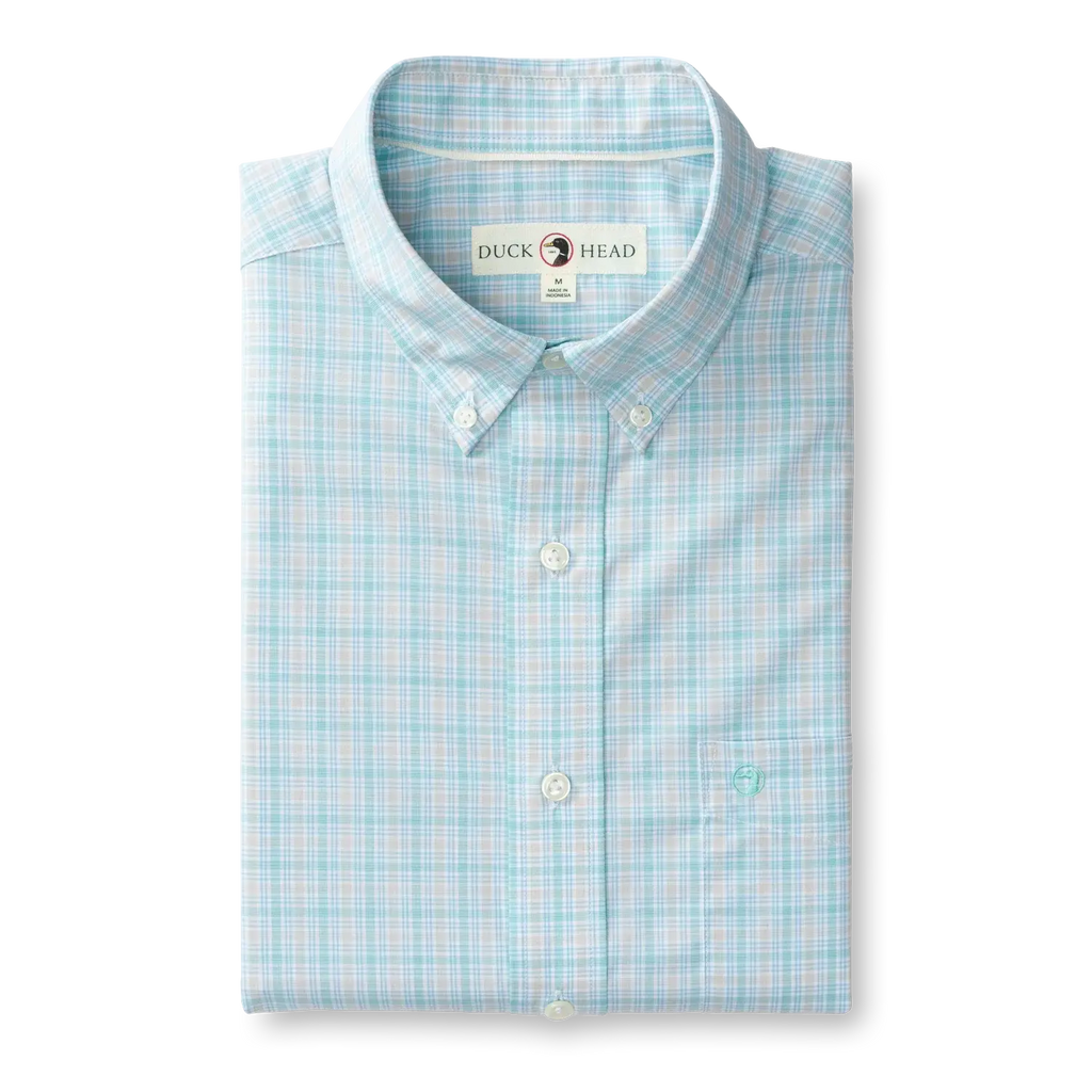 Duck Head Trent Plaid Performance Poplin Sport Shirt