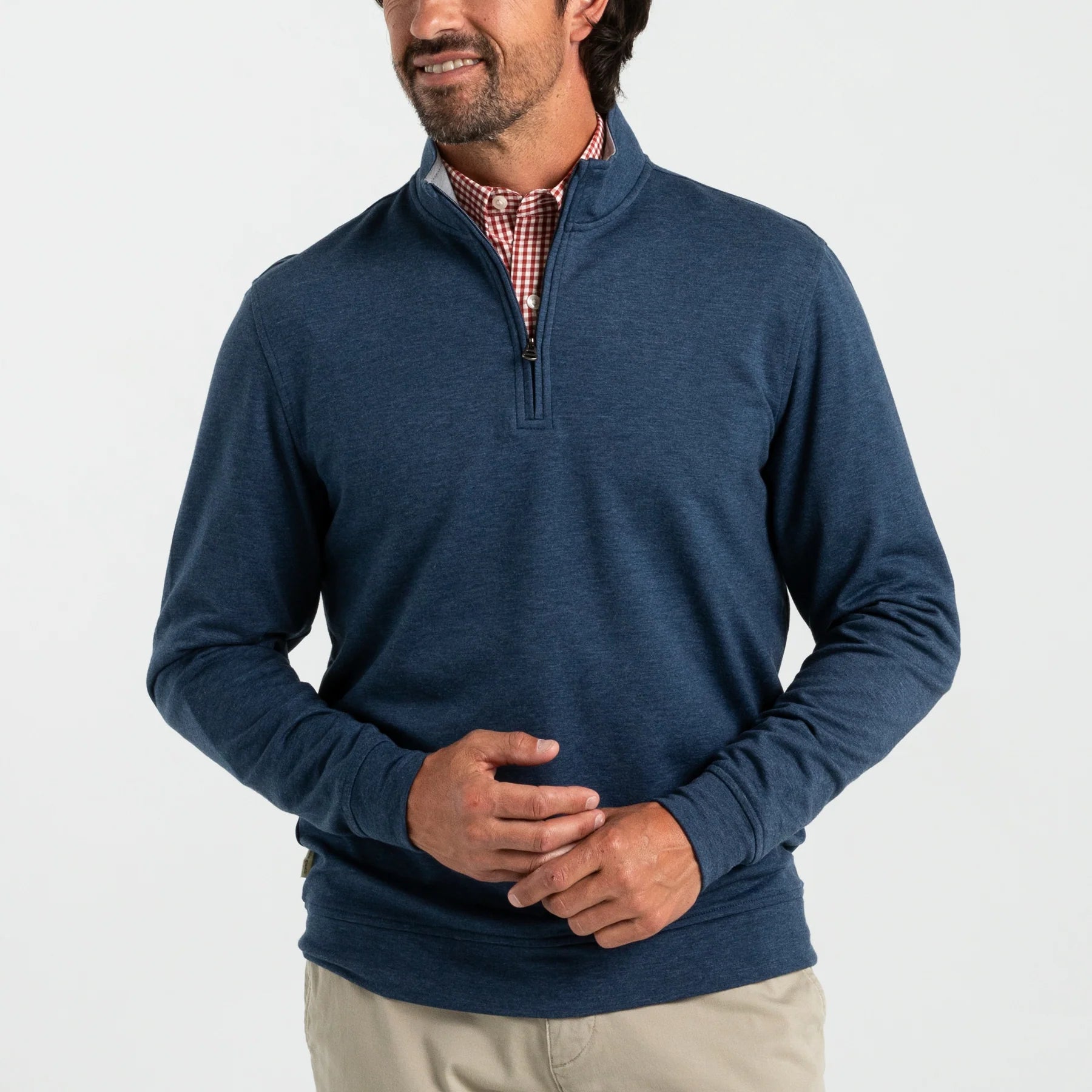 Duck Head LS Dunmore Performance 1/4 Zip Pullover
