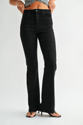 Just Black Denim  Vintage Relaxed Skinny Flare  Black