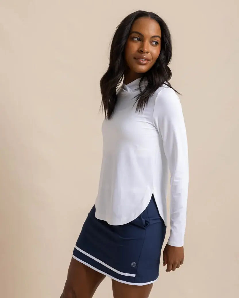 Southern Tide - W LS Linley Brrrilliant Perf Hoodie 2