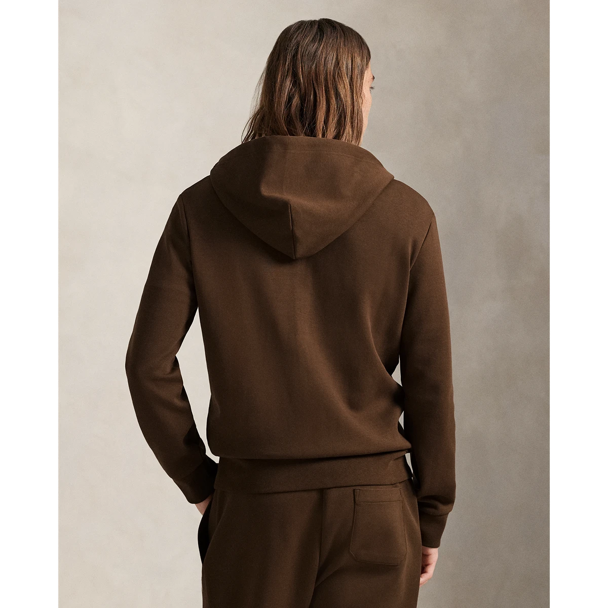 PRL L/S Double Knit Tech Full-Zip Hooded Sweatshirt