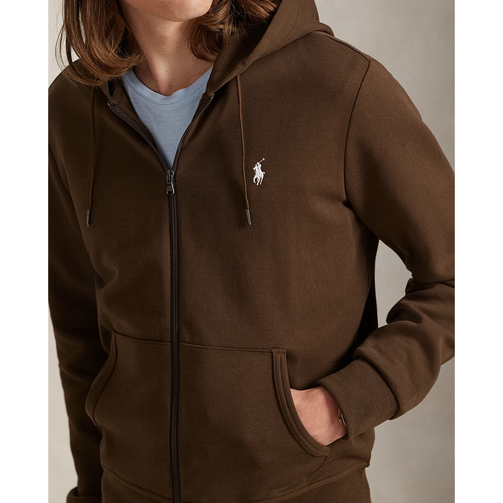 PRL L/S Double Knit Tech Full-Zip Hooded Sweatshirt