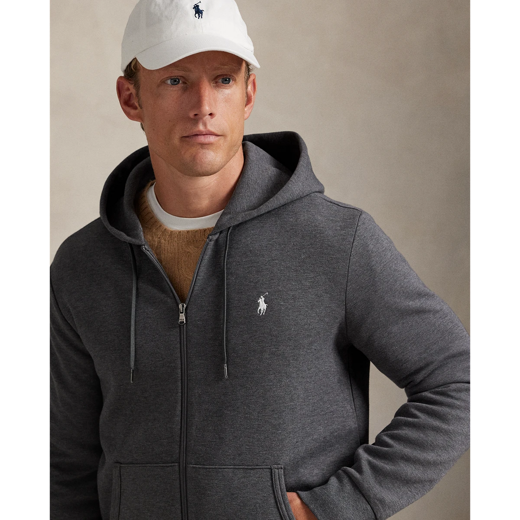 PRL L/S Double Knit Tech Full-Zip Hooded Sweatshirt