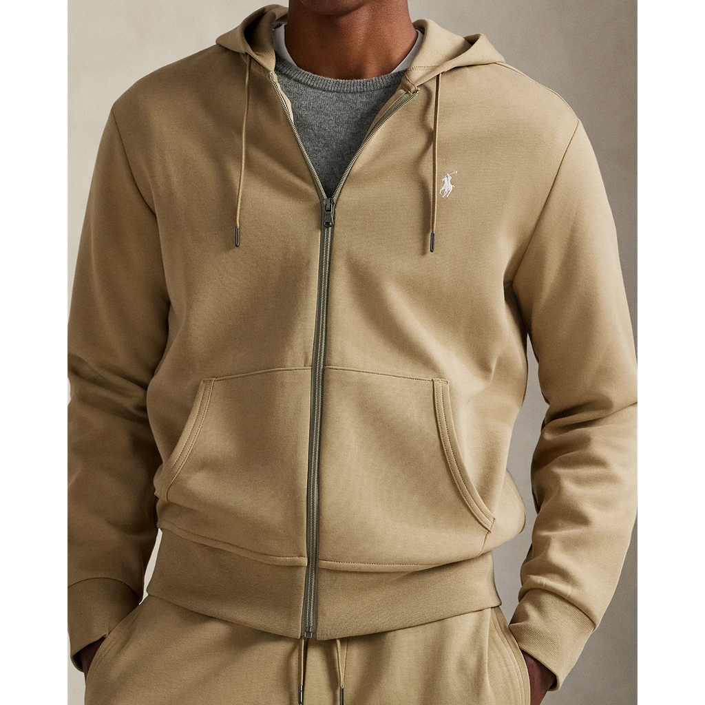 PRL L/S Double Knit Tech Full-Zip Hooded Sweatshirt
