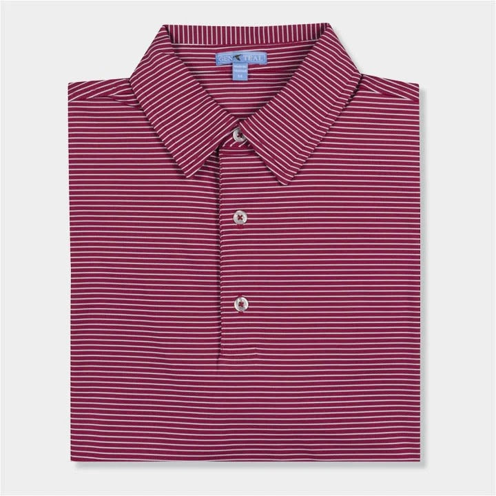 GenTeal Mississippi State Driver Stripe Performance Polo