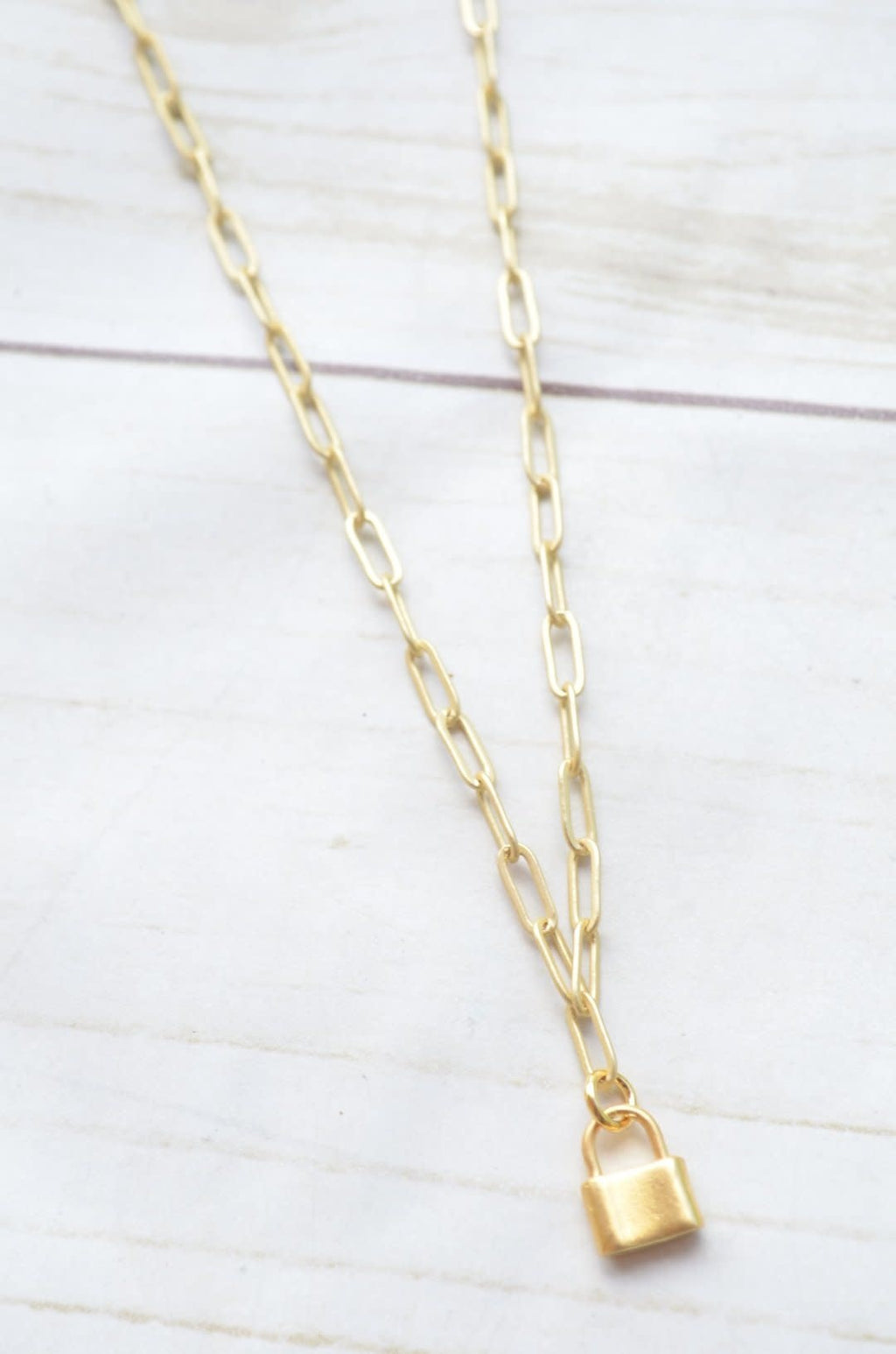 Virtue 16" Paperclip Charm Necklace