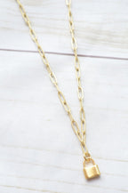 Virtue 16" Paperclip Charm Necklace