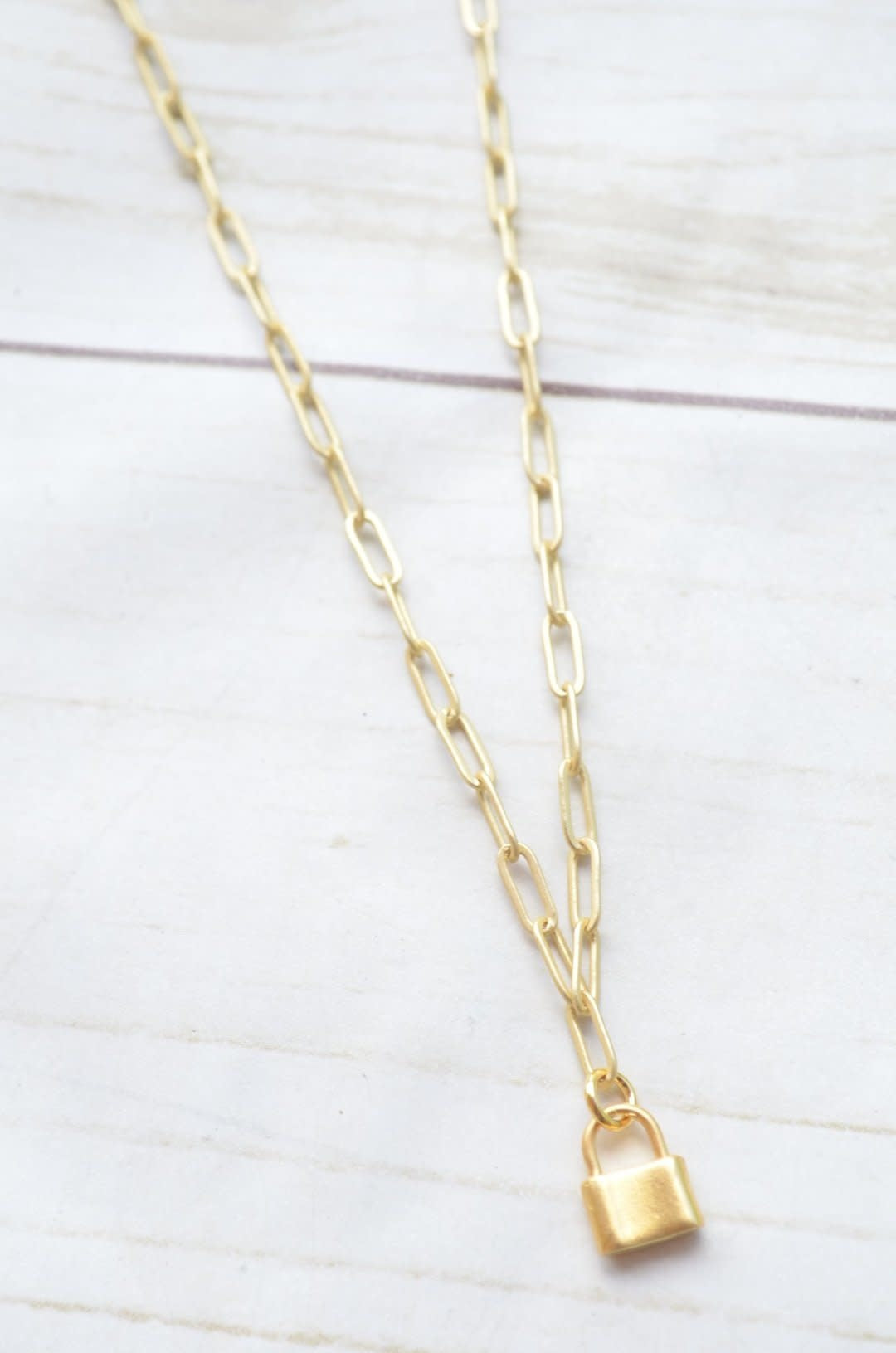 Virtue 16" Paperclip Charm Necklace