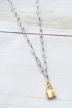 Virtue 16" Paperclip Charm Necklace