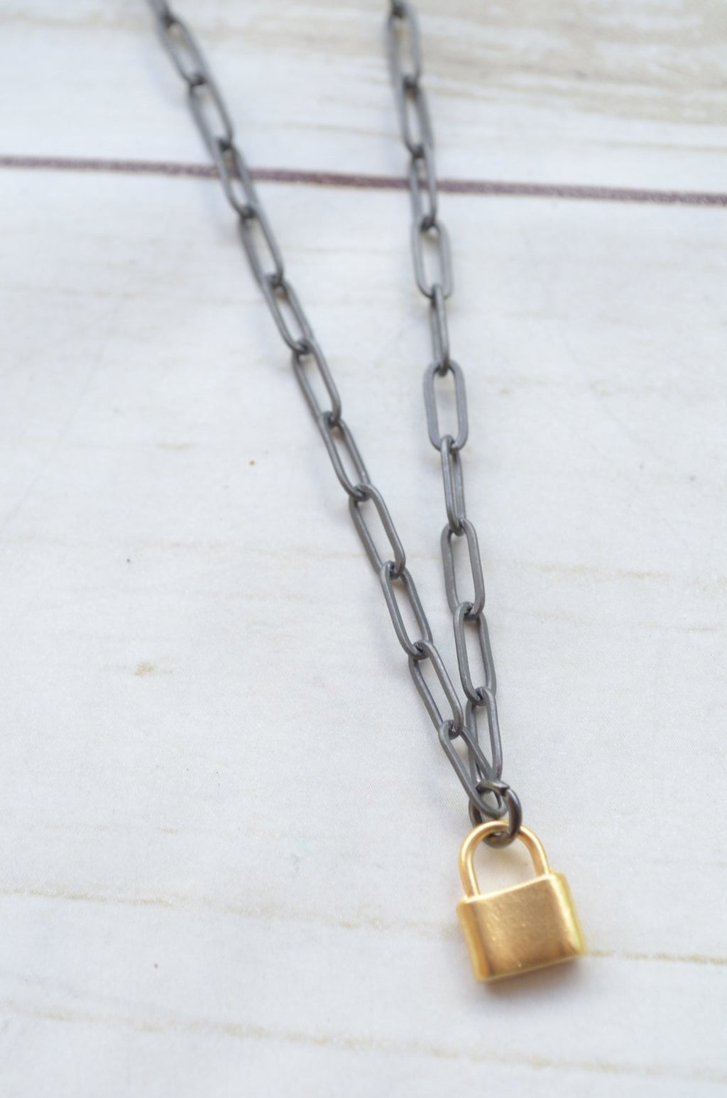 Virtue 16" Paperclip Charm Necklace