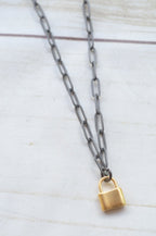 Virtue 16" Paperclip Charm Necklace