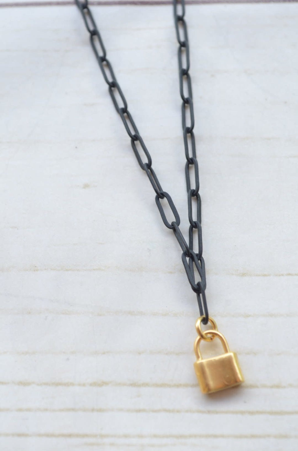 Virtue 16" Paperclip Charm Necklace
