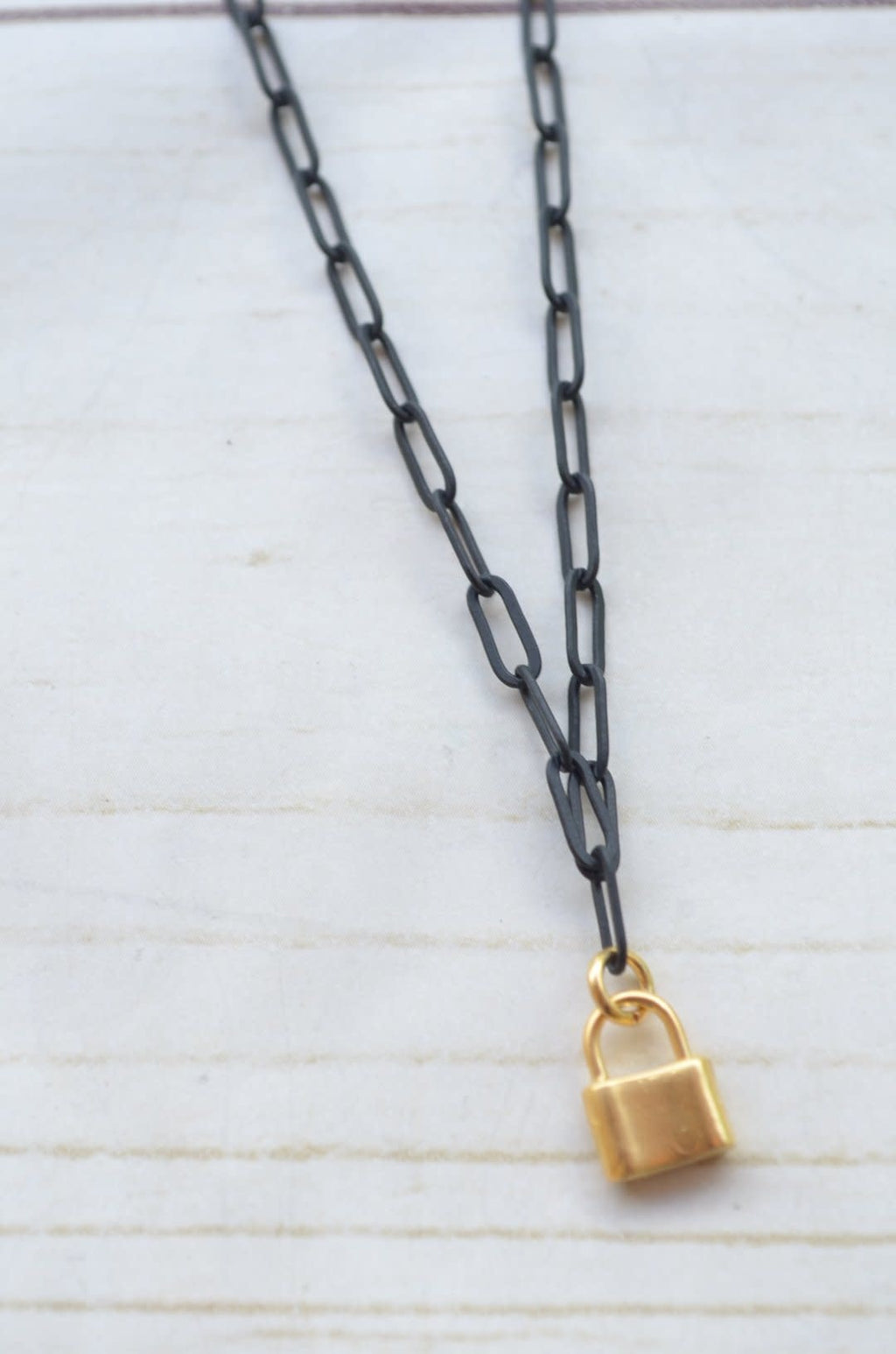 Virtue 16" Paperclip Charm Necklace