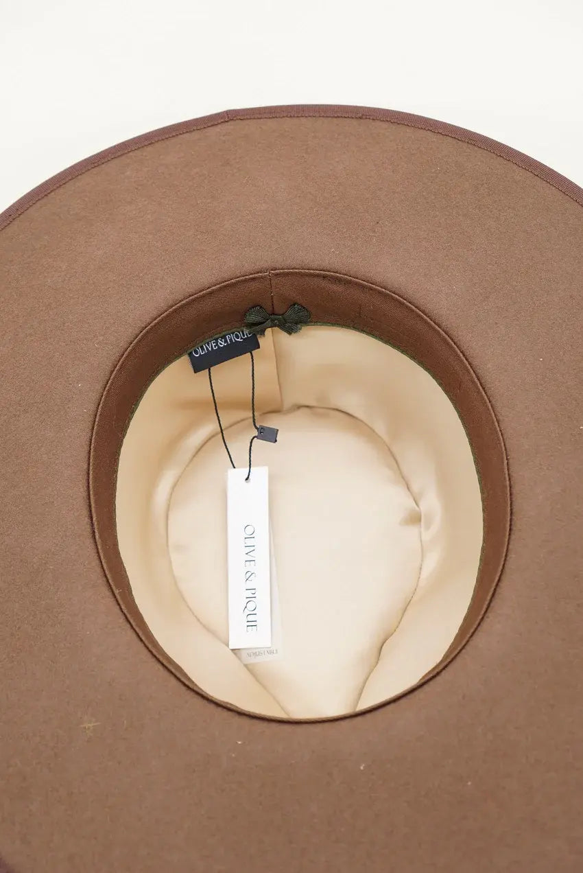 Olive & Pique Gabriel Wool Felt Structured Rancher Hat