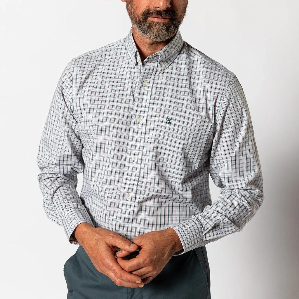 Duck Head Edison Plaid Performance Poplin Sport Shirt