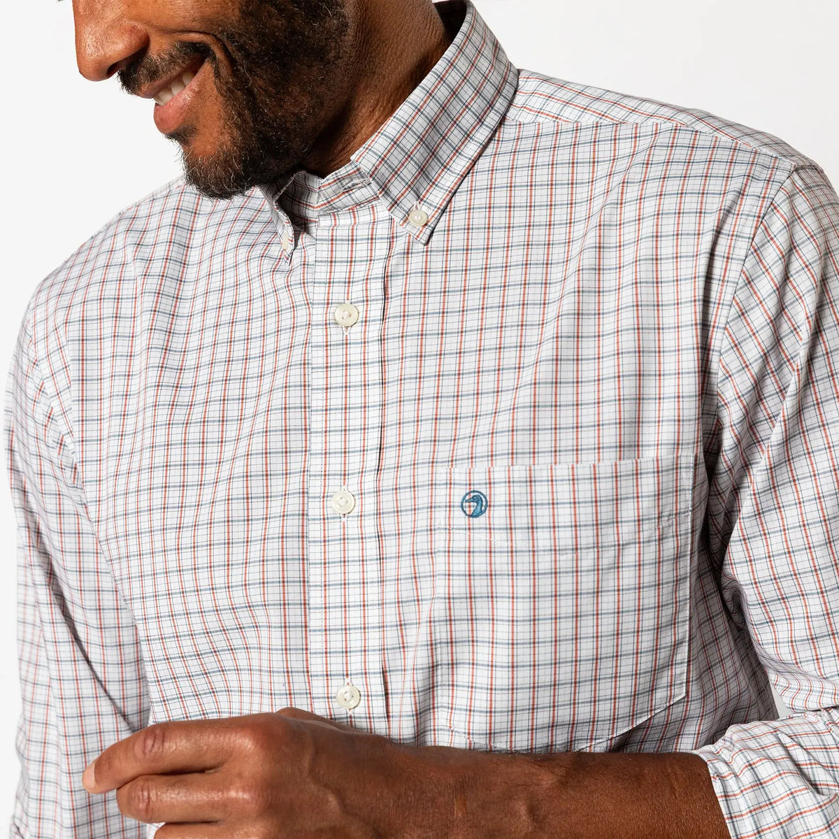 Duck Head Edison Plaid Performance Poplin Sport Shirt
