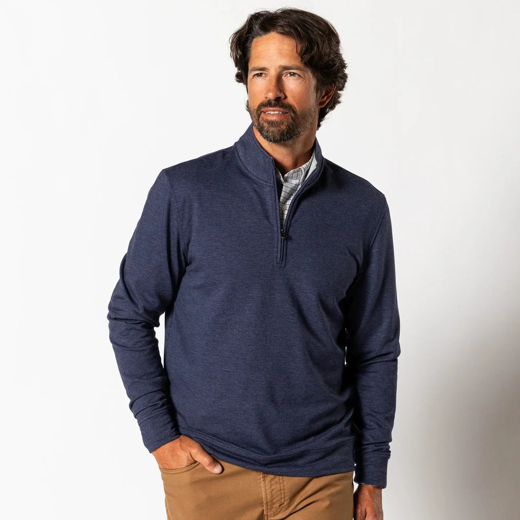 Duck Head LS Dunmore Performance 1/4 Zip Pullover