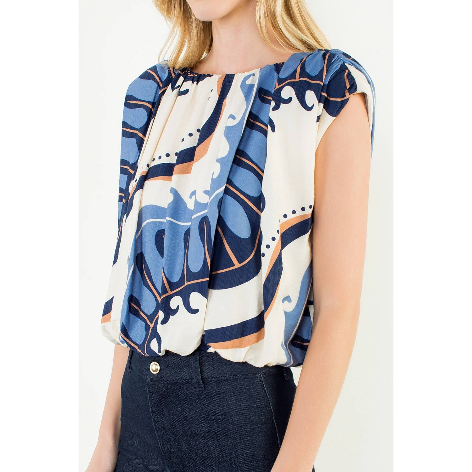THML - Sleeveless Abstract Top