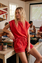 Sewn and Seen - Scuba Contrast Stitch Game day Lounge Set