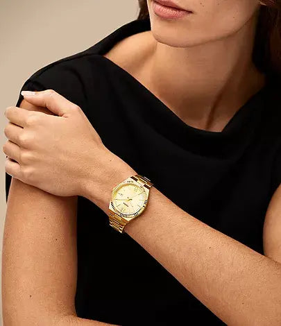 Fossil Scarlette Three-Hand Date Stainless Steel Watch