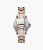 Fossil Blue Dive Three-Hand Two-Tone Stainless Steel Watch