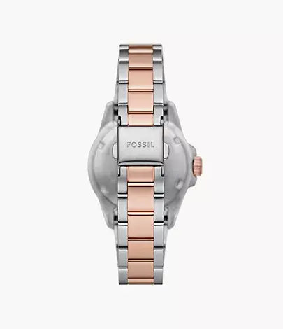 Fossil Blue Dive Three-Hand Two-Tone Stainless Steel Watch