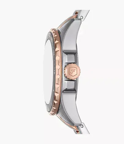 Fossil Blue Dive Three-Hand Two-Tone Stainless Steel Watch