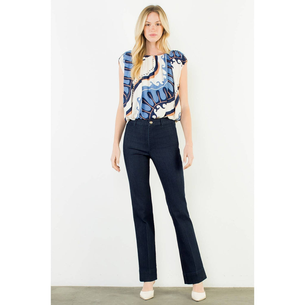 THML - Sleeveless Abstract Top