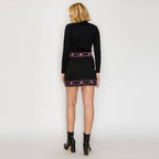 LoveWednesday  Midnight Garden Mini Skirt