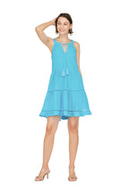 Joy Joy Trim Tier Halter Dress