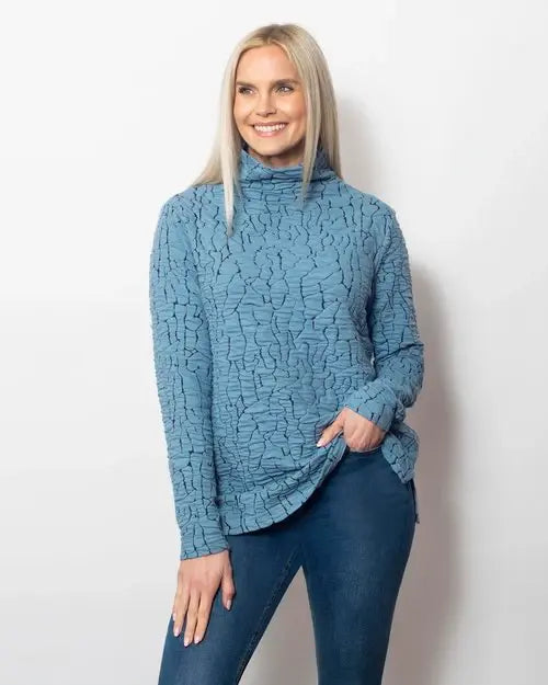 Sno Skins Blister Knit Funnel Neck